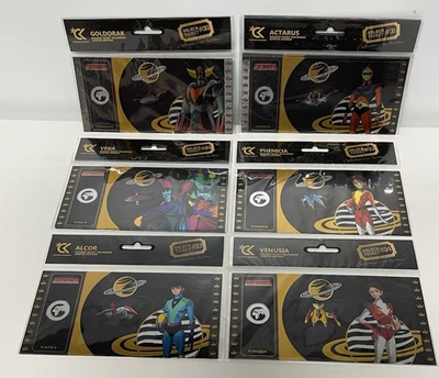 CARTOON KINGDOM Golden Ticket Black EDITION : ACTARUS +GOLDORAK + ALCOR +VENUSIA+PHENICIA+VEGA