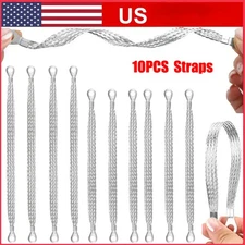 10)PC Car Truck Firewall Engine Body Engine Ground Strap Tinned Copper Cable Kit