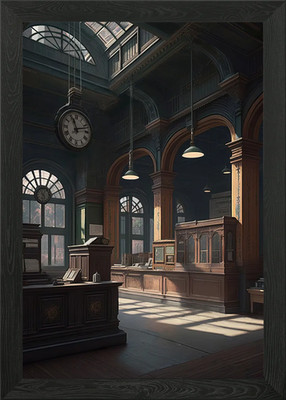 Central Post Office Framed Wall Art Poster Canvas Print Picture