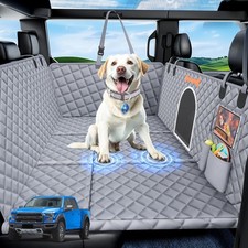 XXL Dog Car Seat Cover for Back Seat Hard Bottom, Truck Pet Back Seat Extende...