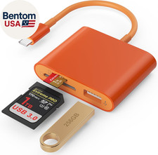 SD Card Reader, USB 3.0 Type C High Speed to SD/TF Card Adapter for Iphone 17/16