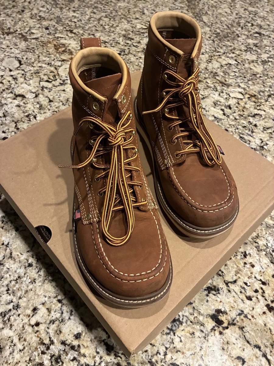 KEEN Mens 9.5 Dark Brown Leather Waterproof Moc Toe Hiking Work Boots 1009250 Men main image 3