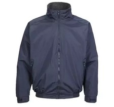 Waterproof Fleece Lined Bomber Jacket-Unisex-Navy
