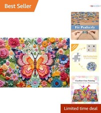 1000-Piece Butterfly Flower Jigsaw Puzzle - Perfect Family Challenge  Decor