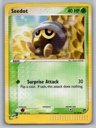 Seedot 76/100 EX Sandstorm Reverse Holo Common Pokémon Card