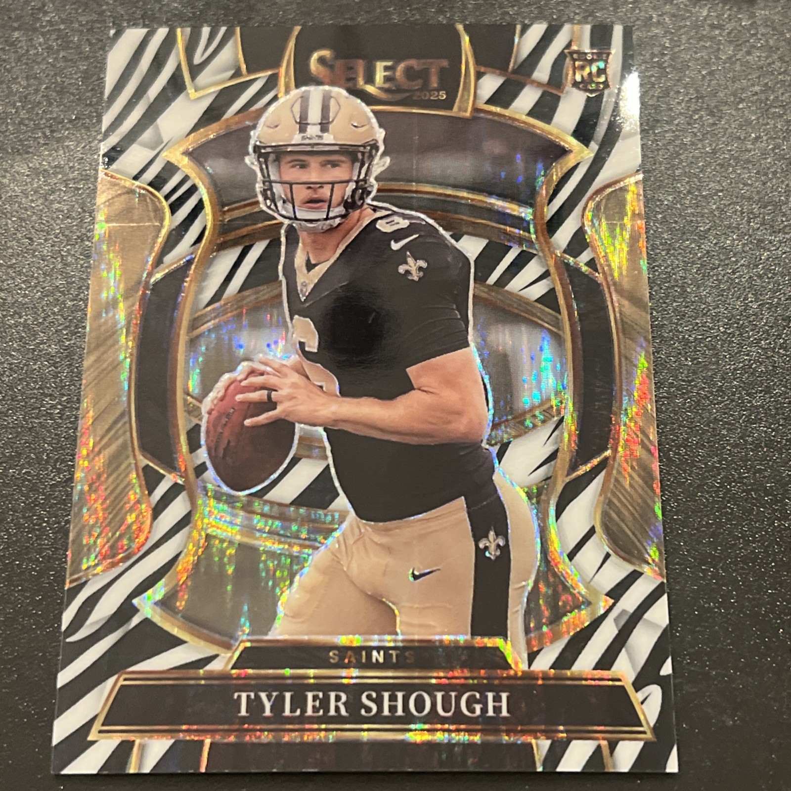 2025 Select Tyler Shough Zebra Shock Prizm PERFECT #41