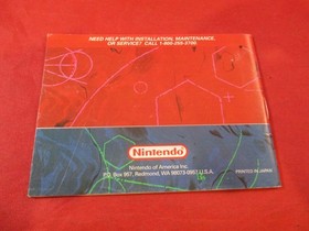 Mario's Tennis Nintendo Virtual Boy Instruction Manual Booklet ONLY