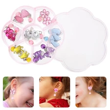 Clip on Earrings for Girls Tomaibaby Princess Set Kids Children's Clip-on