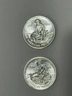 2x Engelhard 1 oz .999 Fine Silver Rounds Vintage Bullion – 2 Troy Oz Total