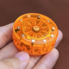 Fun PMMA Mechanical Magnetic Fidget Toy EDC Fidget Coin Stress Relief Toys Gift