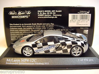 McLaren MP4/12C GT3 99 24 Heures du Nurburgring 2013 Minichamps