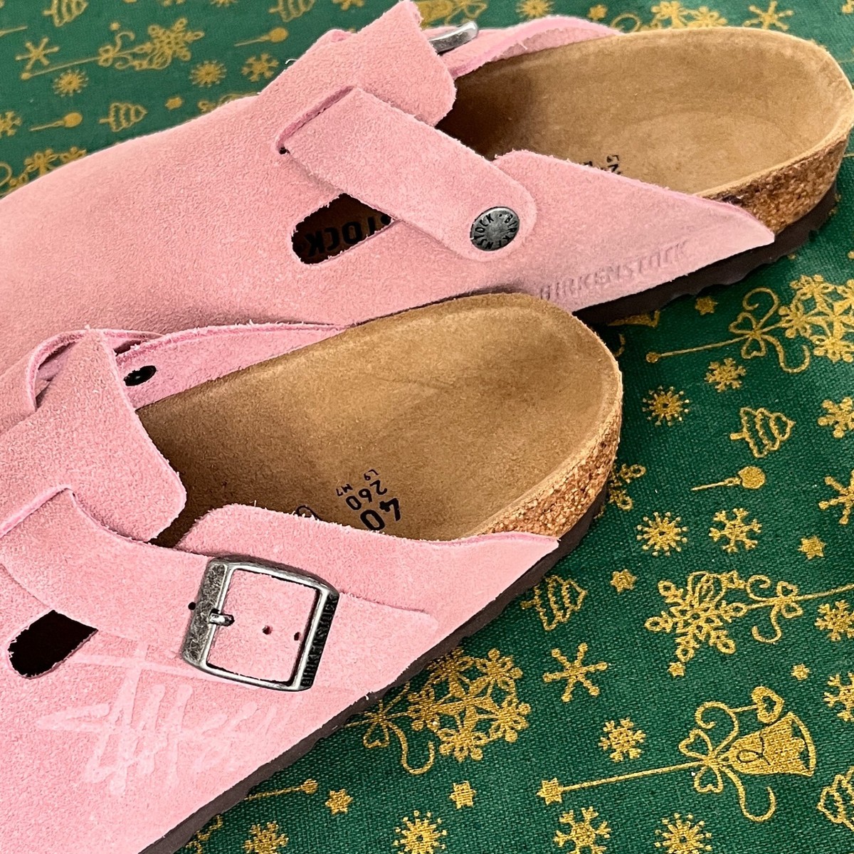 靴 Stussy x BIRKENSTOCK Boston Dusty Pink Birkenstock Boston Clog Stussy Dusty Pink (2021) Men's