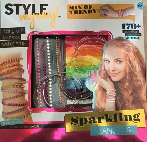 Style My Way Mix aus trendigen Texturen! 170+ Funkelnde Deko Armreifen Set - NEU - Bild 1 von 4