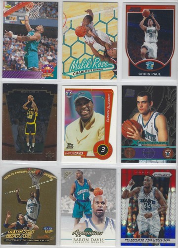 1990s Charlotte Hornets (200) Card Lot -LOTS OF HIGH-END CARDS - Picture 16 of 20