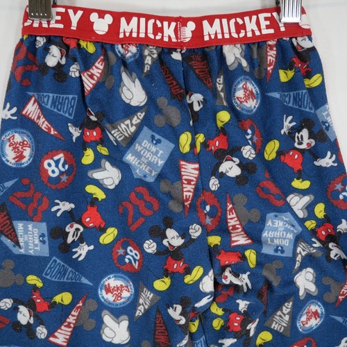 Disney Kids Mickey Mouse Pajamas Sleep Set Boys Blue Mickey University Size 4 - Picture 7 of 16