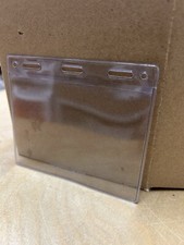 100 PCS HORIZONTAL CLEAR VINYL ID BADGE HOLDER SLEEVE INSERT SIZE 3" X 4" CARD