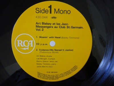 Art Blakey Et Les Jazz~ Au Club Saint-Germain / Vol. 2 RCA