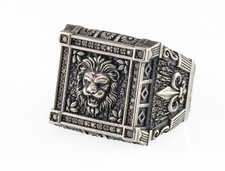 Argent Diamant Plaque Homme Chevalière Avec Diamants Biseau Taille 9.75