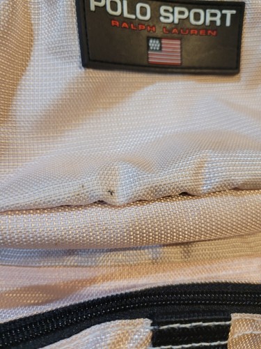 Nostalgic 90s Ralph Lauren Polo Sport Backpack Lt Pink Color Multiple Pockets - Picture 13 of 17