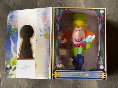 Disney D23 Exclusive Mad Hatter Plush Alice in Wonderland by Mary