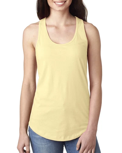 Next Level Ladies' 4 oz. Ideal Racerback Cotton Polyester Tank Top N1533 XS-2XL