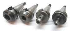 4 ASSORTED CNC BT40 ENDMILL TOOLHOLDERS - 1/4", 7/16", 1", 1-1/4"