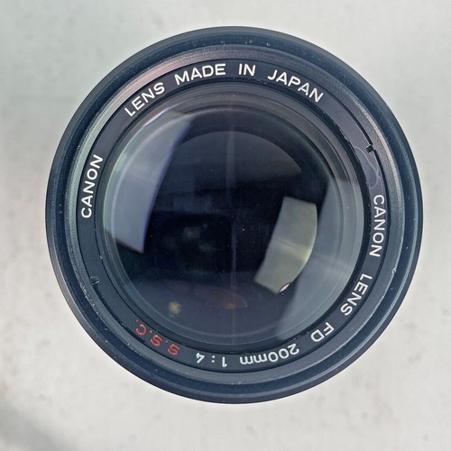 Canon Camera lens FD 200mm 1:4 S.S C. Canon FD Mount JAPAN - Picture 2 of 7