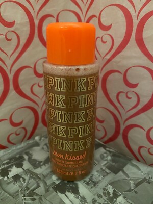 New Discontinued Victoria's Secret PINK Sun Kissed Bronze Shimmer Oil  6.3 fl.oz