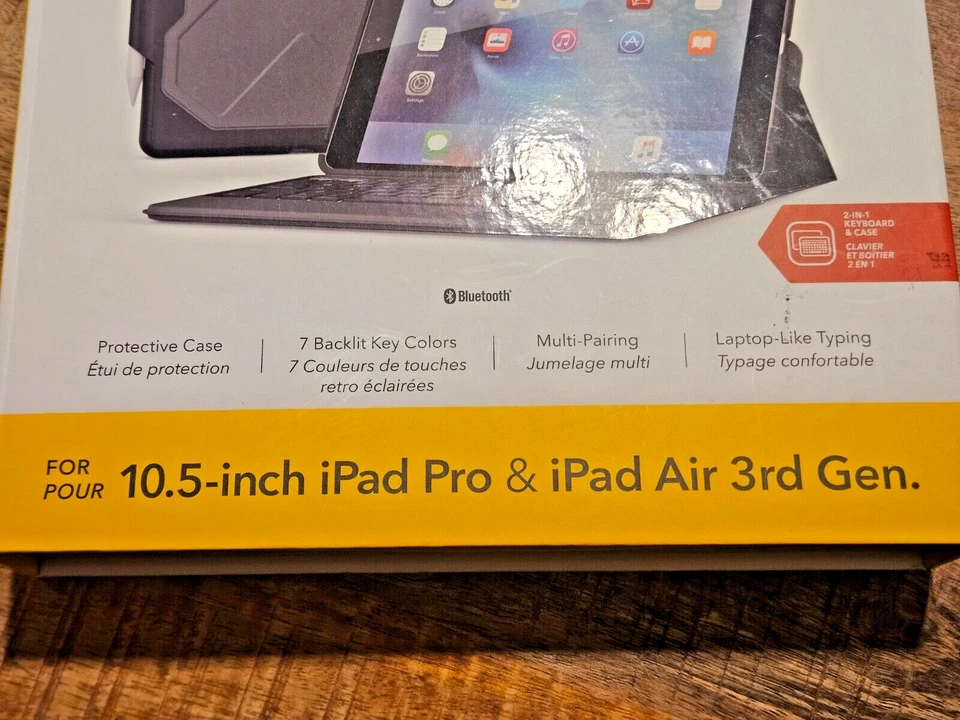 ZAGG Rugged Messenger for iPad Pro 10.5" & Pad Air 10.5" (Gen 3) - 7 Color Backl - Image 4 of 4