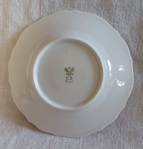 Vintage CT Carl Tielsch German Floral Plate & Bag Style Floral Unmarked Creamer - Picture 14 of 17