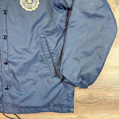 Vintage 50er 60er Champion Running Man NOTRE DAME Fleece gefütterte Trainerjacke blau USA - Bild 3 von 10