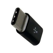 Micro USB Adapter kompatibel mit Huawei P20 Dual-SIM,USB-C auf Micro USB,schwarz