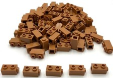 Lego 100 Nuevos Ladrillos de Turrón Medianos Modificados 1 x 1 2/3 Tachuelas en Laterales Piezas