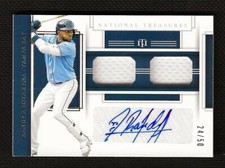 RANDY AROZARENA 2020 National Treasures ROOKIE GAME USED Patch ON CARD Auto #/50