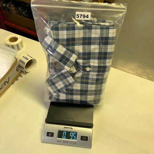 Untuckit Shirt Mens Large Blue Plaid Slim Fit Wrinkle Free Button Up Preppy - Picture 12 of 12