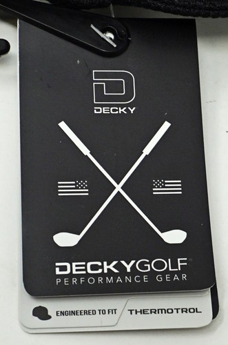 DECKY GOLF Performance Gear Sun Visor Cap Hat Thermotrol OSFM Black NWT - Picture 10 of 10