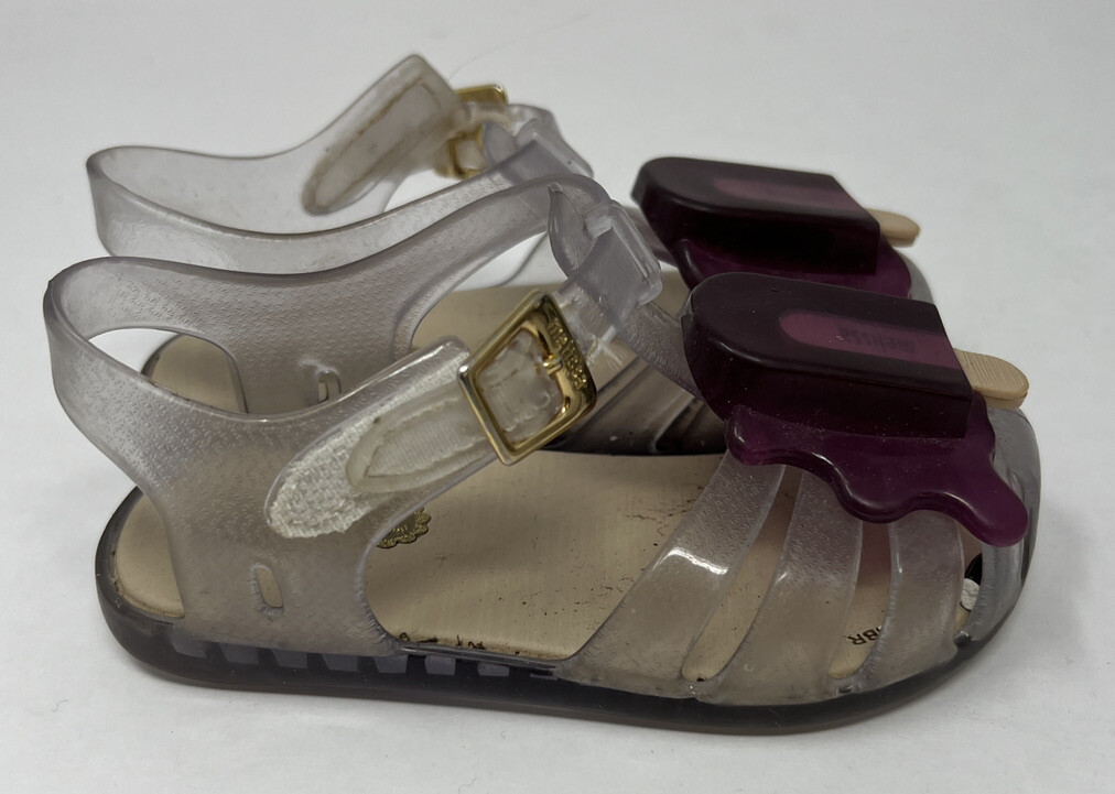 Mini Melissa Girl Popsicle Jelly Sandals Shoes Size Toddler