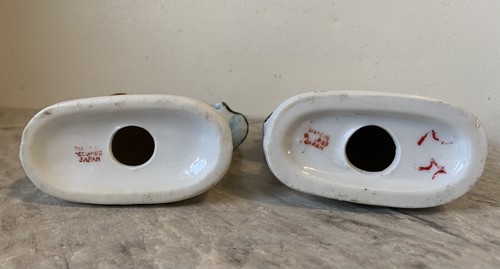 Vintage Paar besetzte japanische koloniale verspiegelte Paare Figuren - Bild 10 von 10