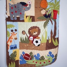 Lambs Ivy Monkey Jungle Lion Football Sports Baby Crib Quilt Safari