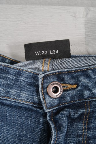 Pantalones de mezclilla para hombre Armani Emporio J06 elásticos ajustados azules W32 L34 - Imagen 9 de 15