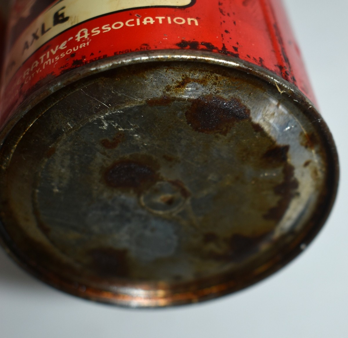 VINTAGE CO-OP #1 1LB Grease Gas Oil Advertising Tin Can | eBay