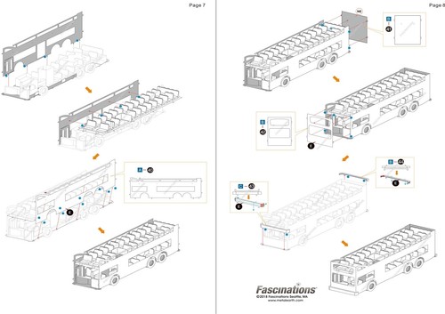 Fascinations Metal Earth New York BIG APPLE TOUR BUS 3D Steel Model Kit MMS169 - Picture 11 of 11