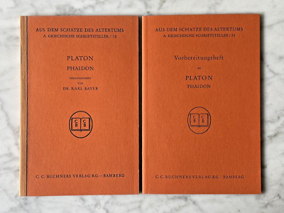 Plato: Phaedo, text & preparation booklet, ed.v. Karl Bayer, 1958