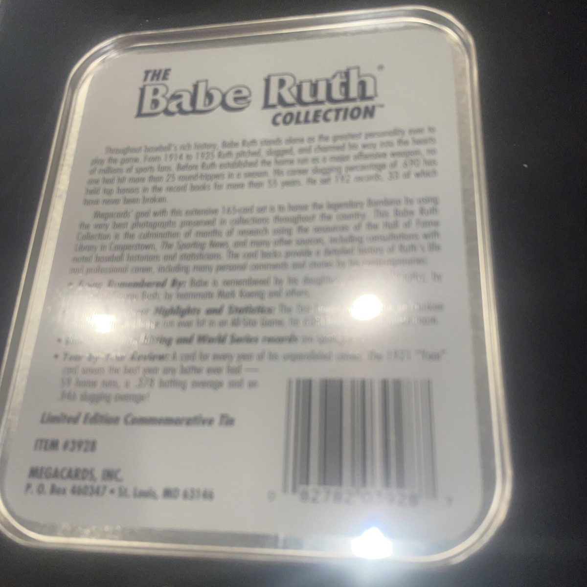 the babe ruth collection complete 165 card set limited edition BABE RUTH Collection - Complete 165 Card Set - Limited Edition Commemorative TIN