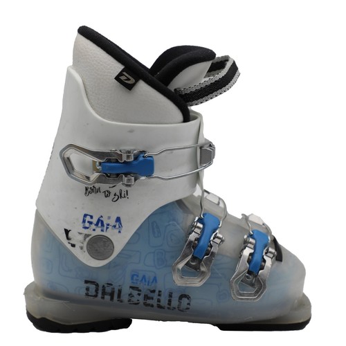 Chaussures De Ski Junior Dalbello CXR 1_1 Crochet - Occasion - Couleur Jaune - Pour Enfants - À Vérifier Avant Achat