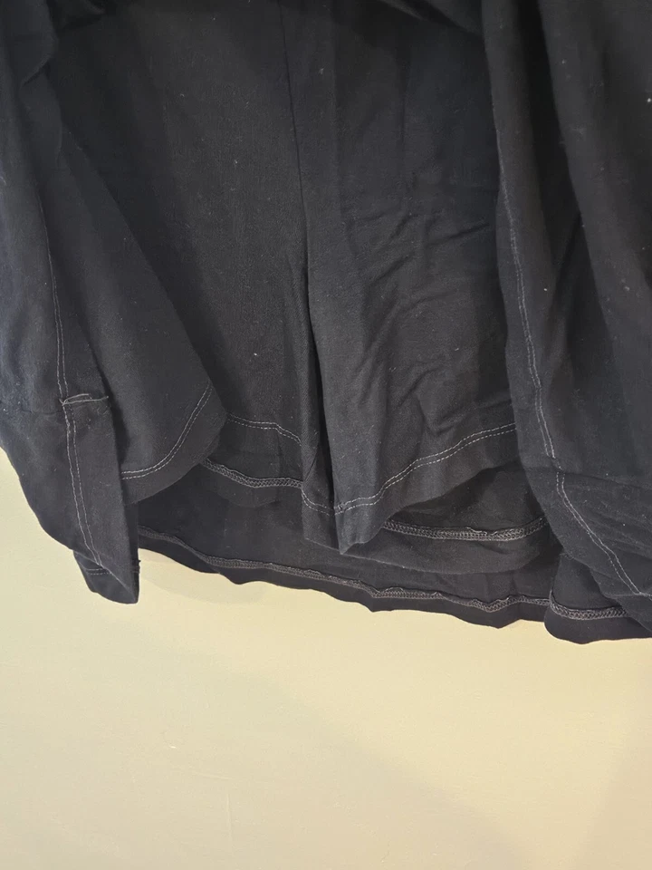 Falda corta talla 3x FRESH PRODUCE negra tejida elástica CITY Plus carrera Foto 2 de 4