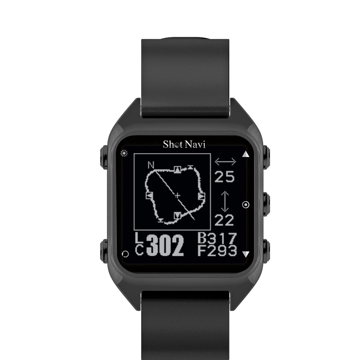 Shot Navi Hug GPS Golf Navi Watch Type SHOT NAVI HUG (Black)