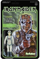 Super7 Iron Maiden Aces High Pilot Eddie Glow Figur ReAction 10 cm Neu