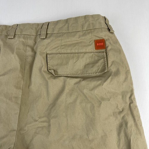 Hugo BOSS Men’s Chino Shorts DIX - Made In Italy - Size 48 - Taupe / Khaki - Foto 6 di 10