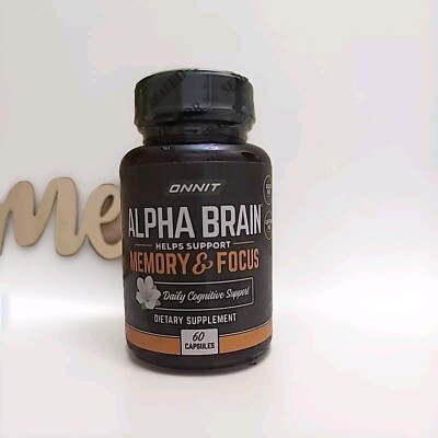 Onnit Labs Alpha Brain Memory & Focus - 60 Capsules - EXP 7/2026